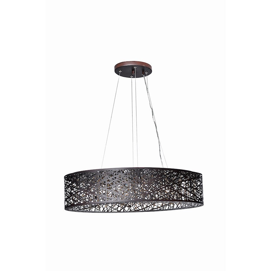 ET2 Lighting Inca 9 Light Pendant, Bronze