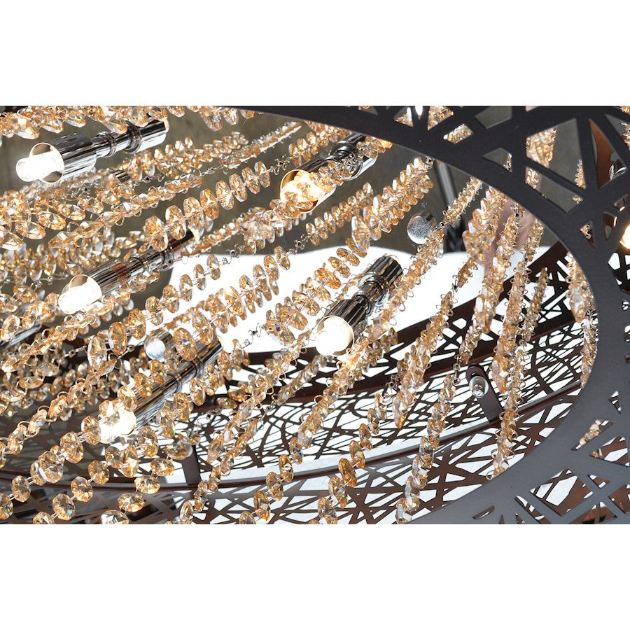 ET2 Lighting Inca 9 Light Pendant, Bronze