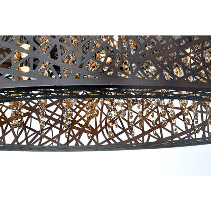 ET2 Lighting Inca 9 Light Pendant, Bronze