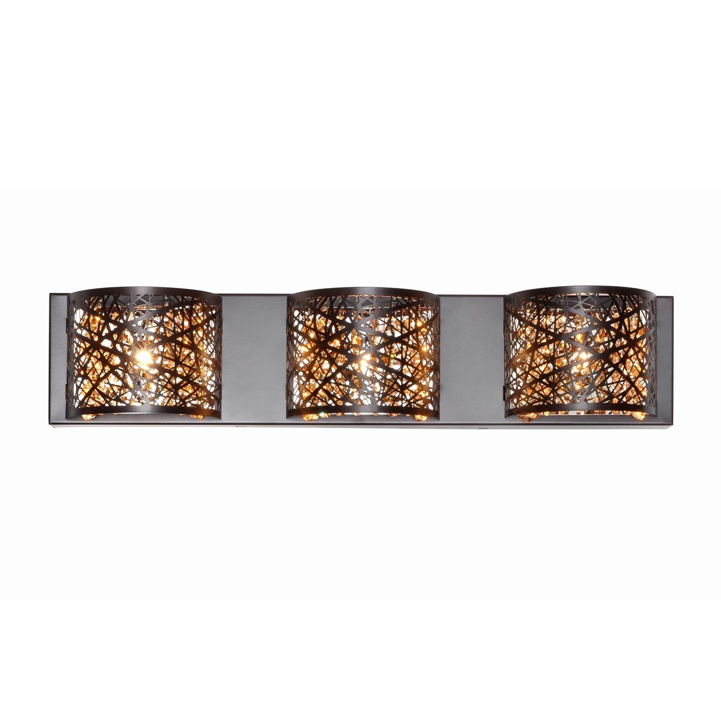 ET2 Inca 3-Light Wall Mount with LED Bulb, Bronze