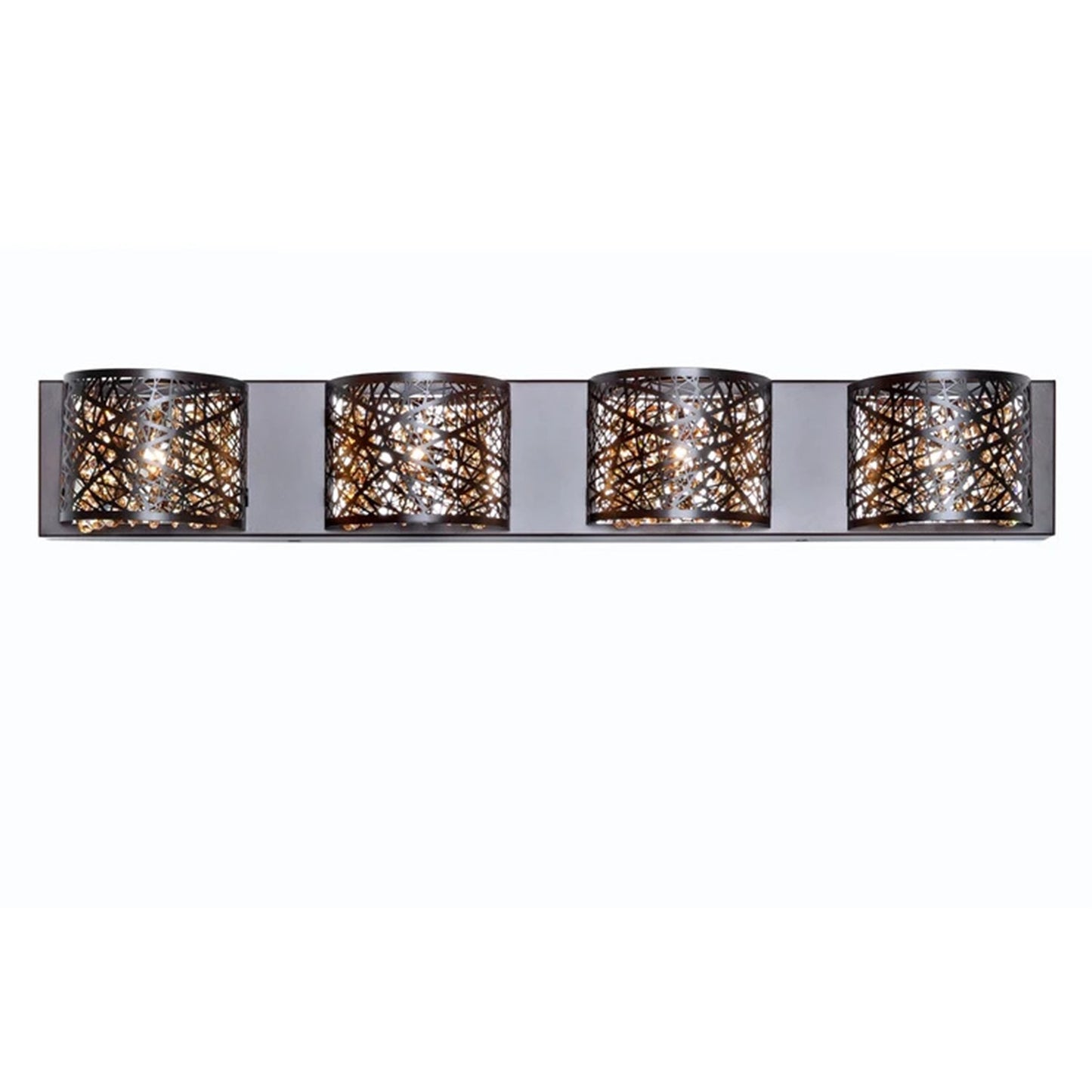 ET2 Lighting Inca 4 Light Wall Mount, Bronze