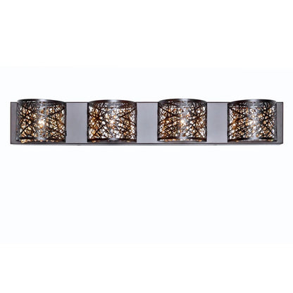 ET2 Lighting Inca 4 Light Wall Mount, Bronze