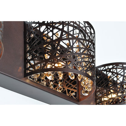 ET2 Lighting Inca 4 Light Wall Mount, Bronze