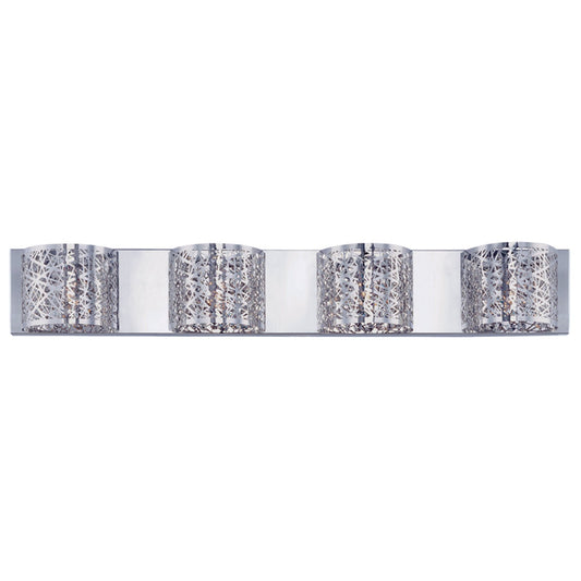 ET2 Inca 4-Light Wall Mount with LED Bulb, Polished Chrome - E21317-10PC-BUL