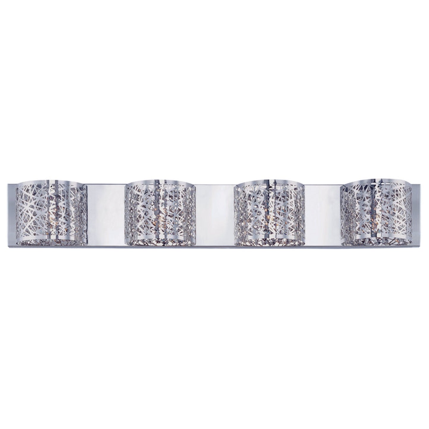 ET2 Inca 4-Light Wall Mount with LED Bulb, Polished Chrome