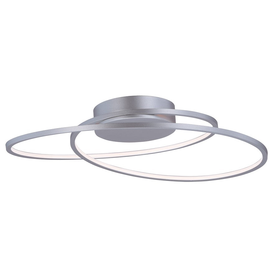 ET2 Lighting 2.25' x 25.25' Cycle LED Flush Mount, Silver