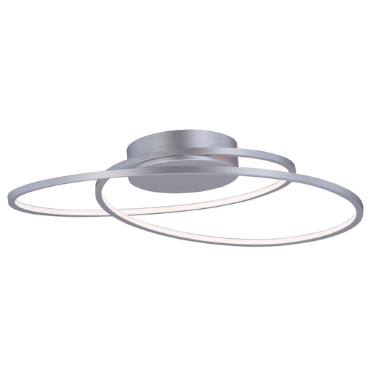 ET2 Lighting 2.25' x 25.25' Cycle LED Flush Mount, Silver