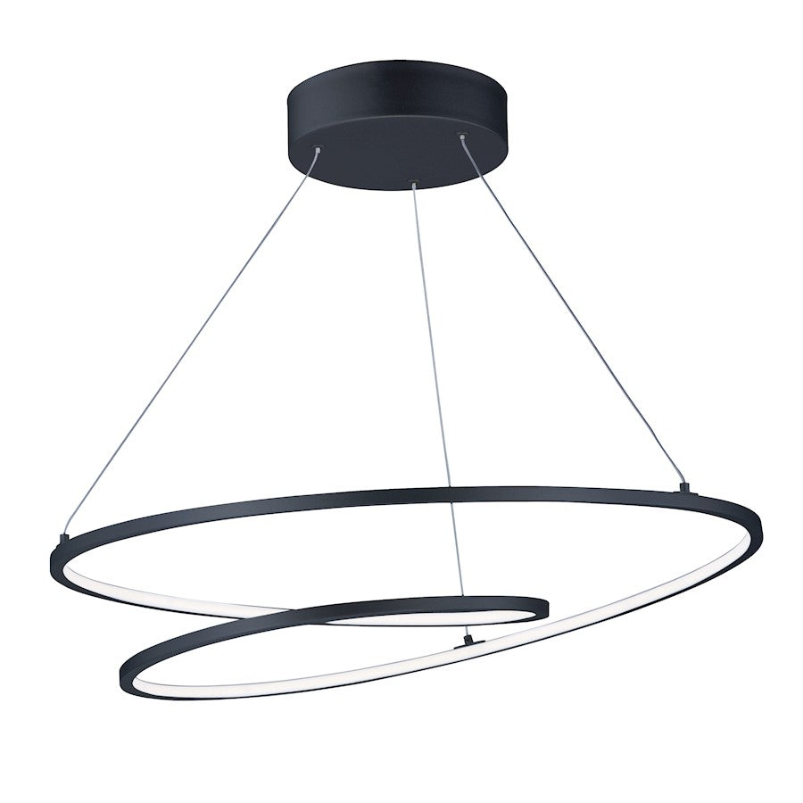 ET2 Lighting Cycle LED 1-Light Pendant in Black