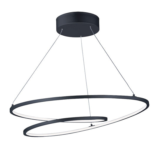 ET2 Lighting Cycle LED 1-Light Pendant in Black