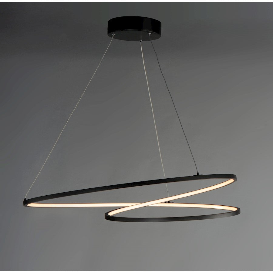 ET2 Lighting Cycle LED 1-Light Pendant in Black