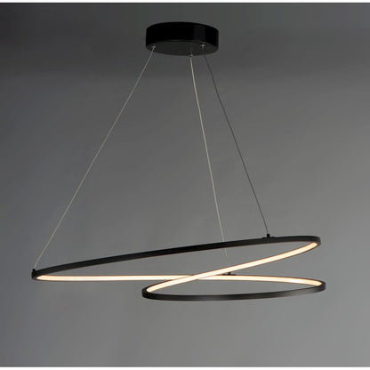 ET2 Lighting Cycle LED 1-Light Pendant in Black