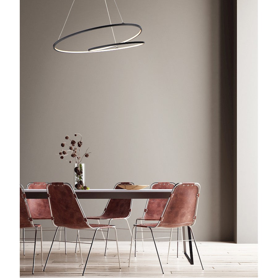 ET2 Lighting Cycle LED 1-Light Pendant in Black