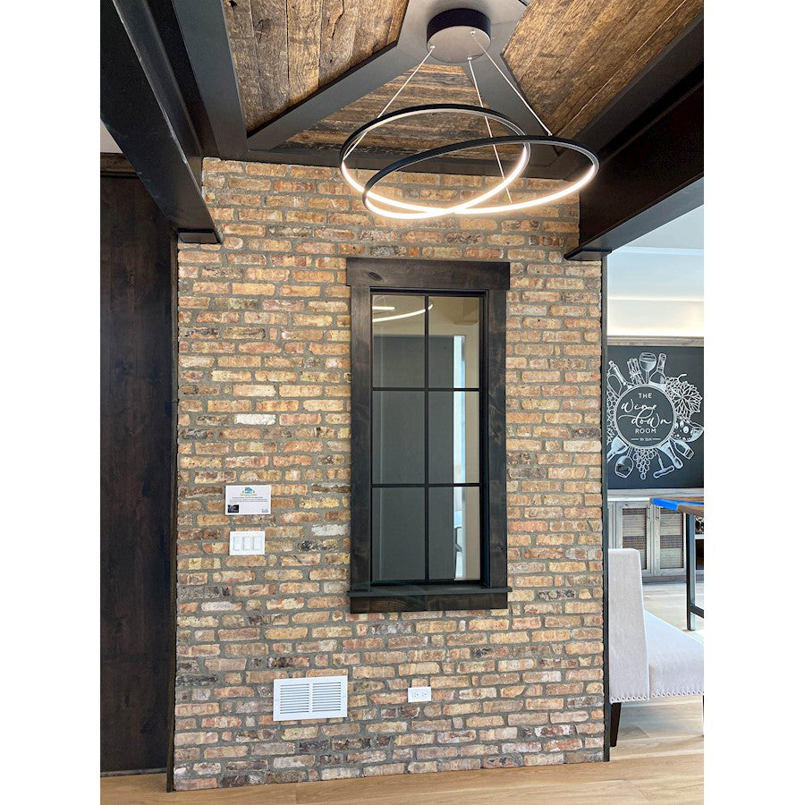 ET2 Lighting Cycle LED 1-Light Pendant in Black