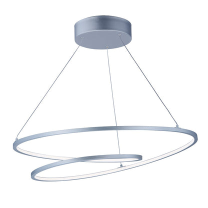 ET2 Lighting 1.25' x 25.25' Cycle LED Pendant, Silver