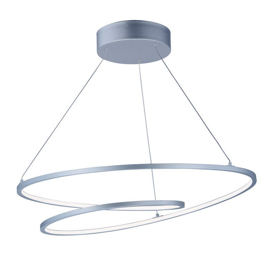 ET2 Lighting 1.25' x 25.25' Cycle LED Pendant, Silver