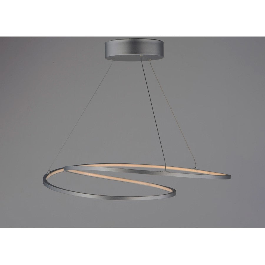 ET2 Lighting 1.25' x 25.25' Cycle LED Pendant, Silver