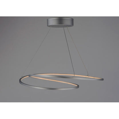 ET2 Lighting 1.25' x 25.25' Cycle LED Pendant, Silver