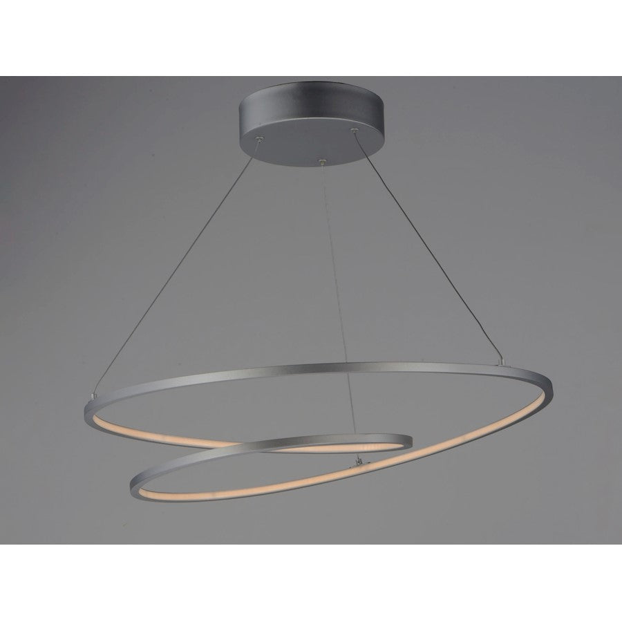ET2 Lighting 1.25' x 25.25' Cycle LED Pendant, Silver