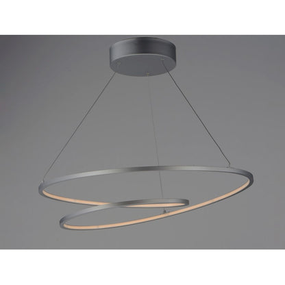 ET2 Lighting 1.25' x 25.25' Cycle LED Pendant, Silver