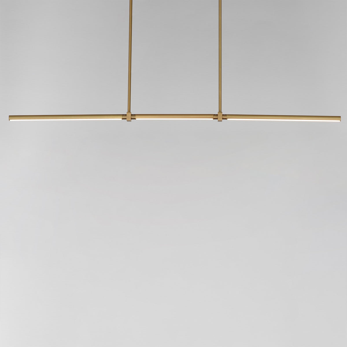 ET2 Dorian 60in 3-Light Linear LED Pendant | Modern Gold and Acrylic | Kitchen Island & Dining Room | 60 x 1 x 1 in | Model E21359-GLD
