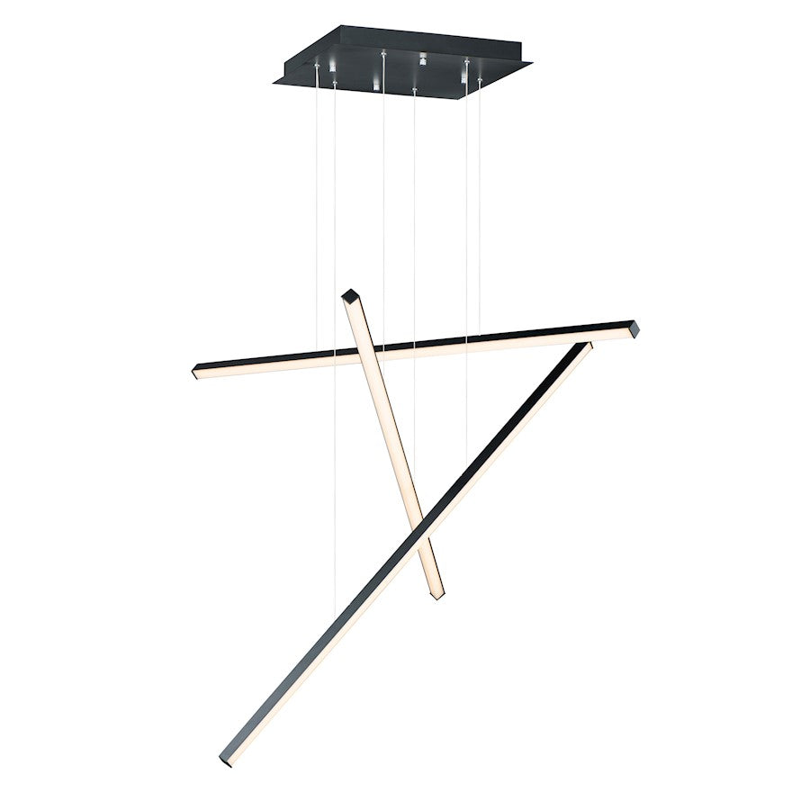ET2 Lighting Hover LED 3-Light Pendant in Black