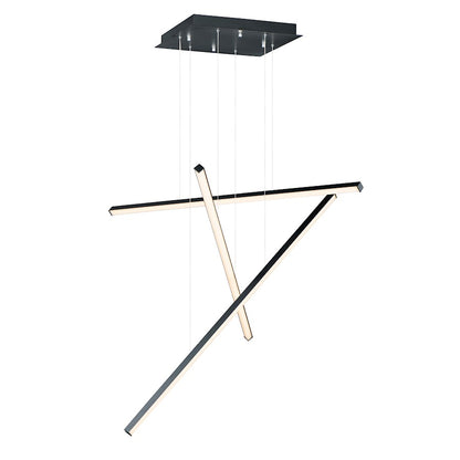 ET2 Lighting Hover LED 3-Light Pendant in Black