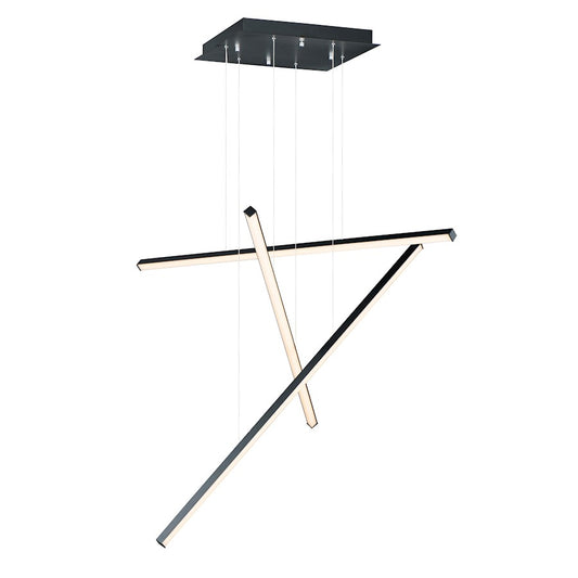 ET2 Lighting Hover LED 3-Light Pendant in Black