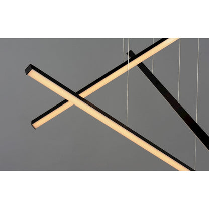 ET2 Lighting Hover LED 3-Light Pendant in Black