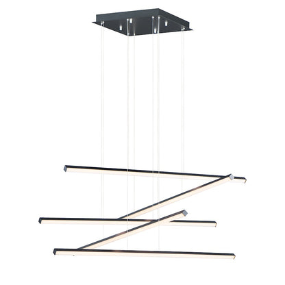 ET2 Lighting Hover LED 5-Light Pendant in Black