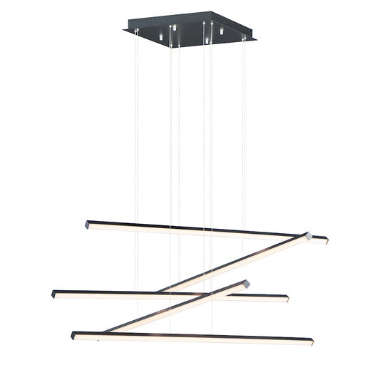 ET2 Lighting Hover LED 5-Light Pendant in Black
