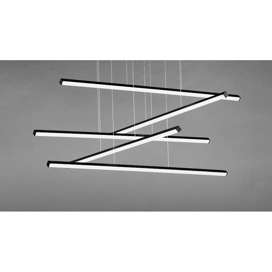 ET2 Lighting Hover LED 5-Light Pendant in Black