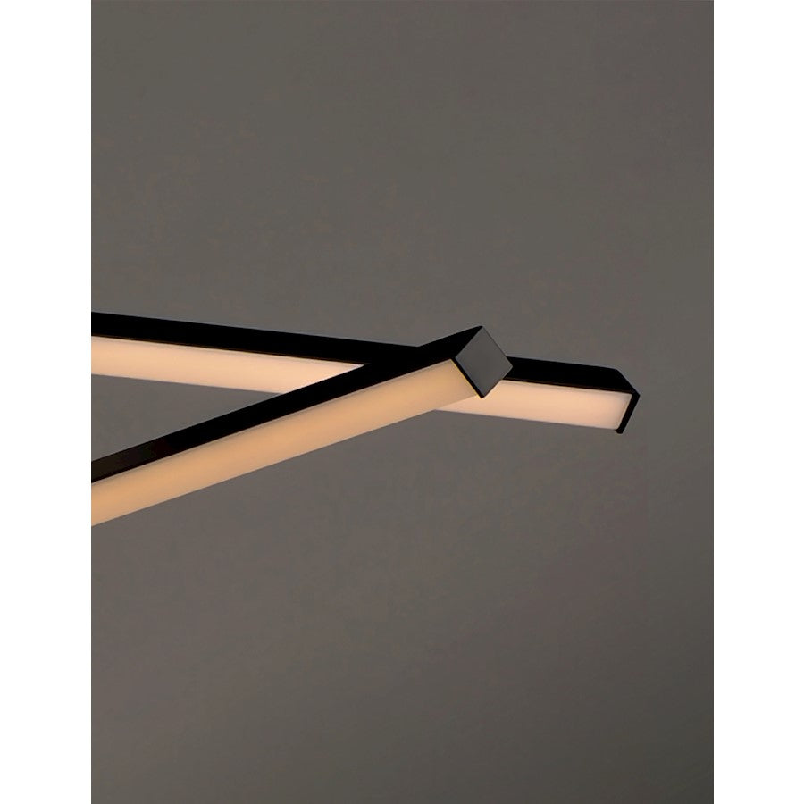 ET2 Lighting Hover LED 5-Light Pendant in Black