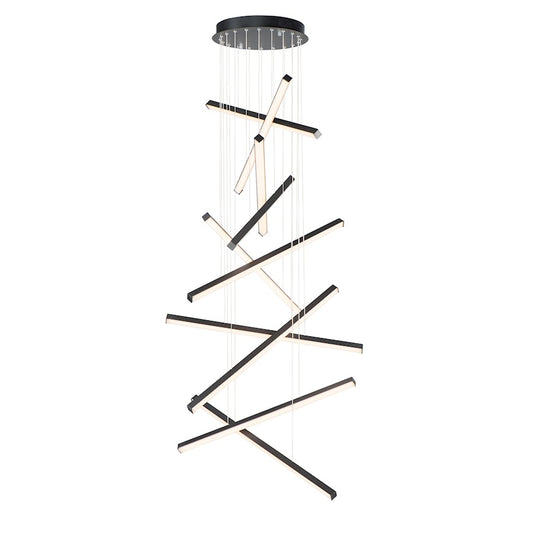 ET2 Lighting Hover 10-Light LED Pendant in Black