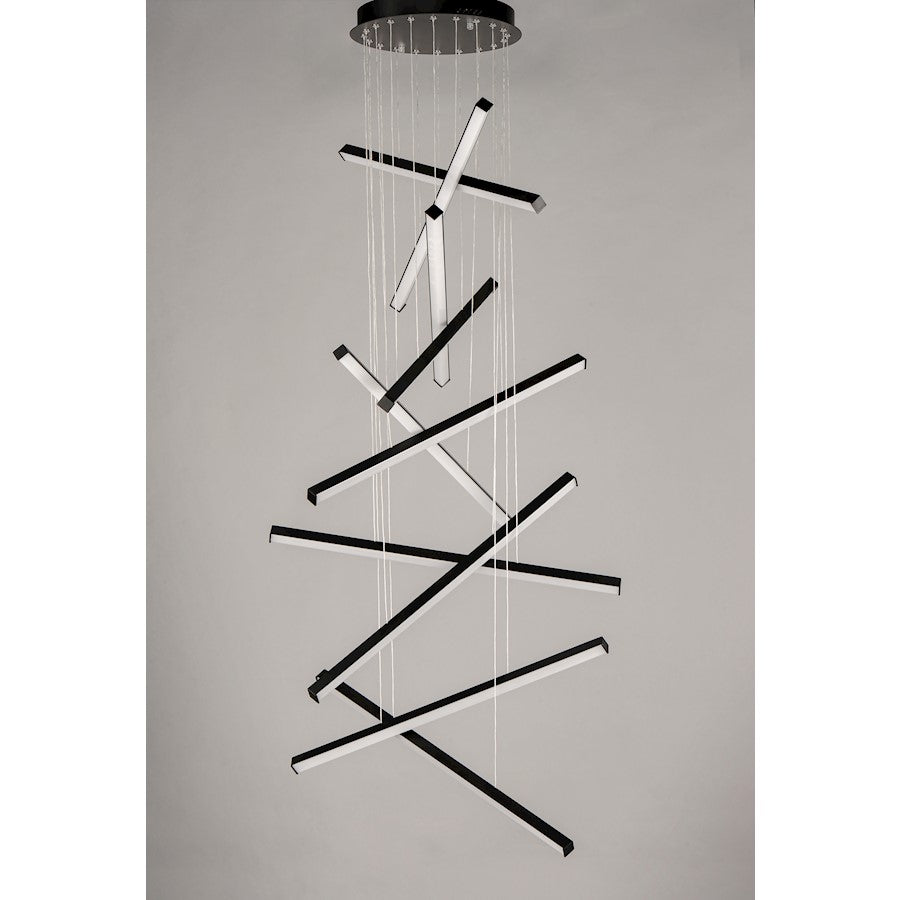 ET2 Lighting Hover 10-Light LED Pendant in Black