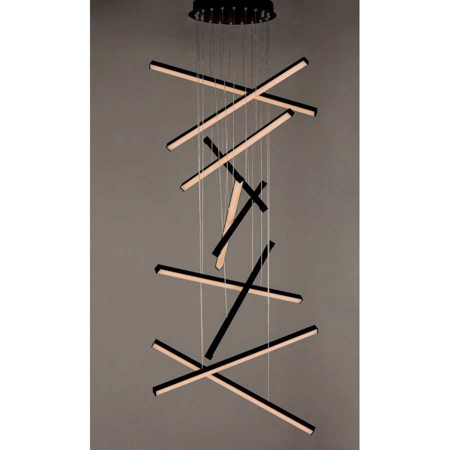 ET2 Lighting Hover 10-Light LED Pendant in Black