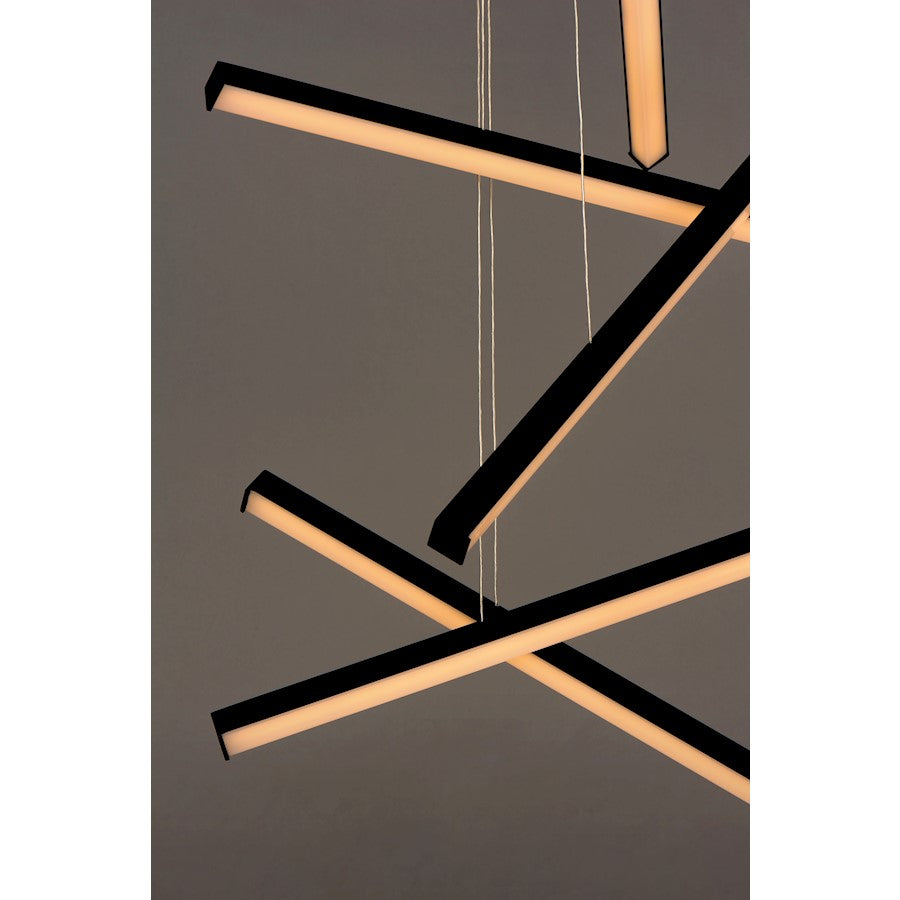 ET2 Lighting Hover 10-Light LED Pendant in Black