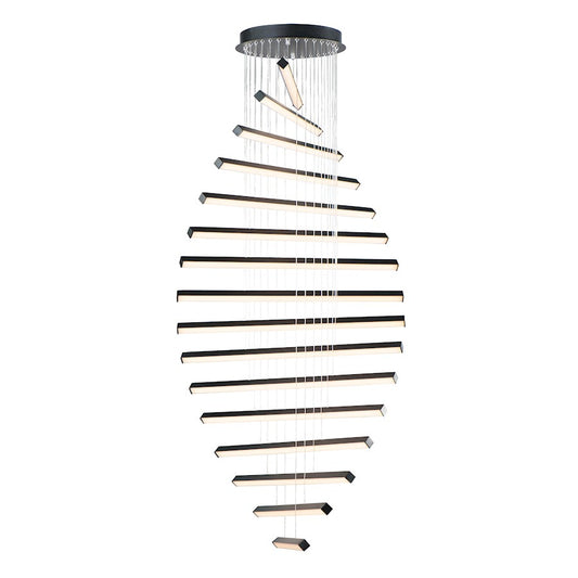 ET2 Lighting Hover LED 16-Light Pendant in Black