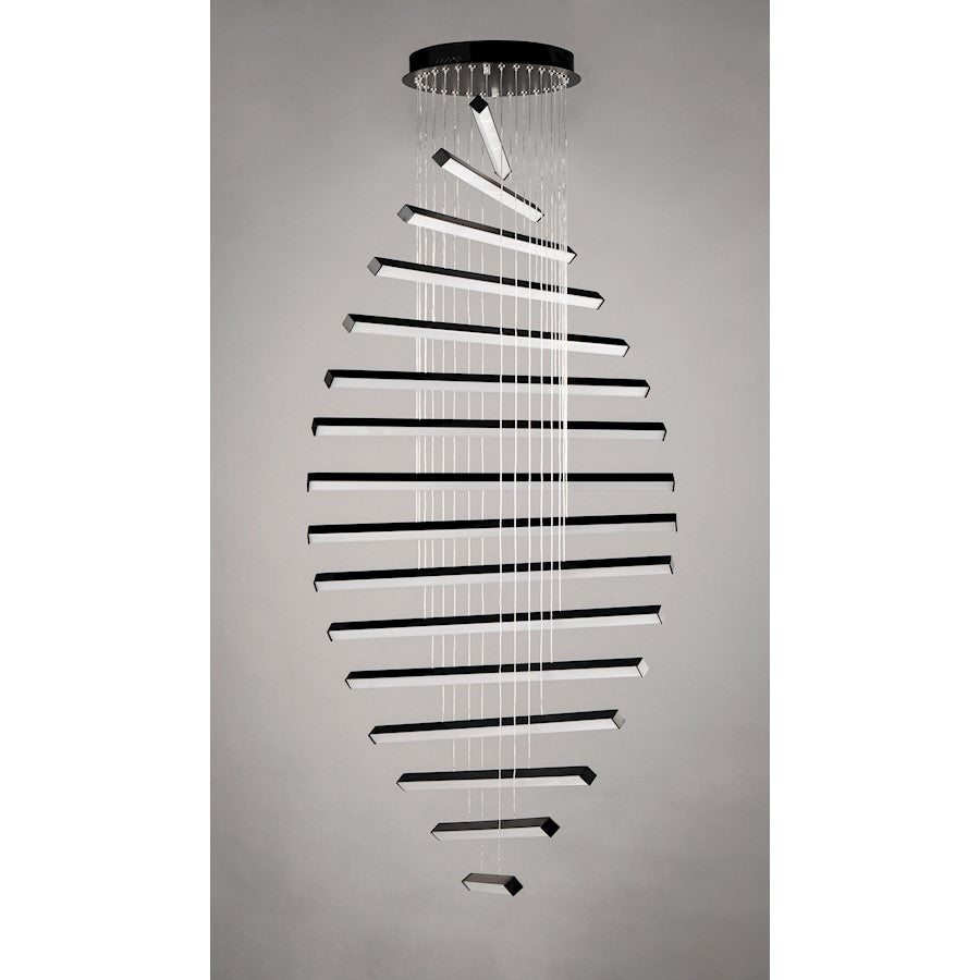 ET2 Lighting Hover LED 16-Light Pendant in Black