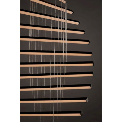 ET2 Lighting Hover LED 16-Light Pendant in Black