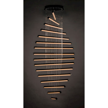 ET2 Lighting Hover LED 16-Light Pendant in Black