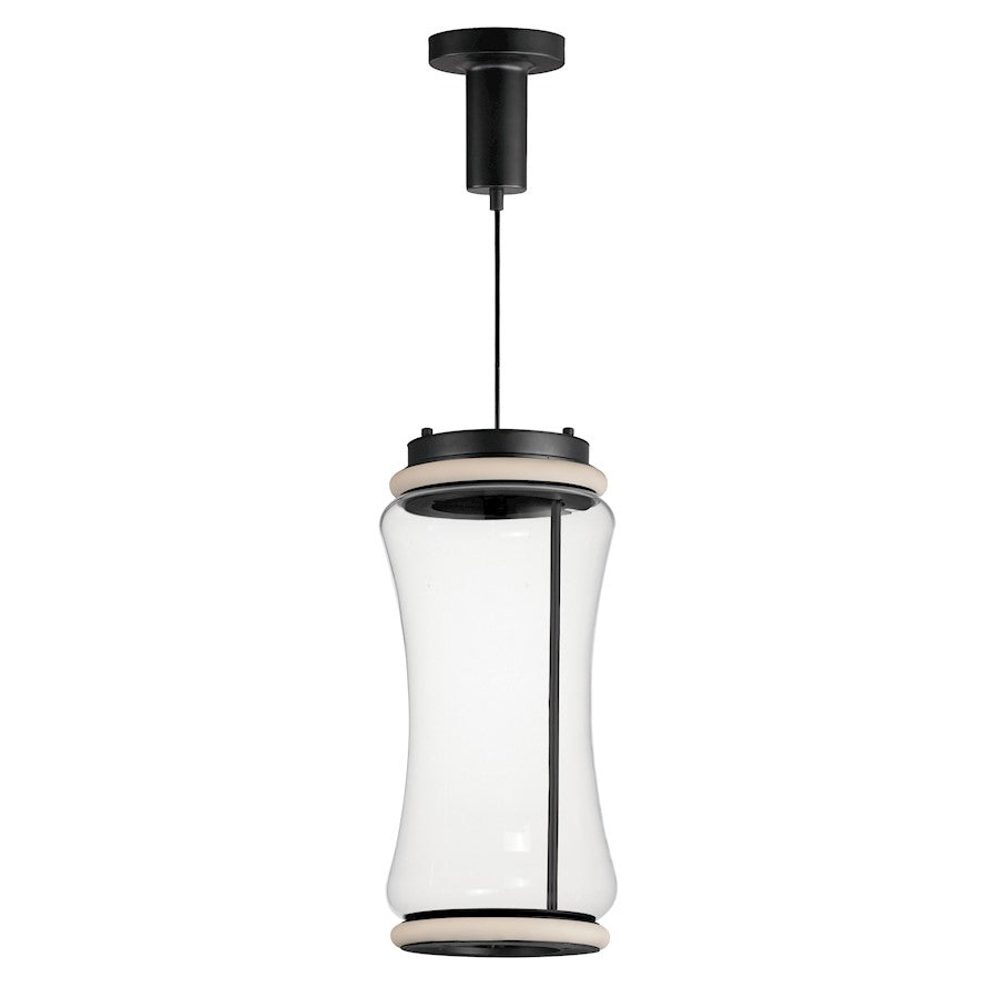Multi Light Pendant, Black/Clear