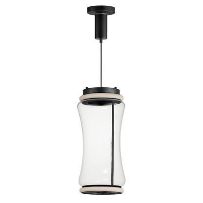 Multi Light Pendant, Black/Clear