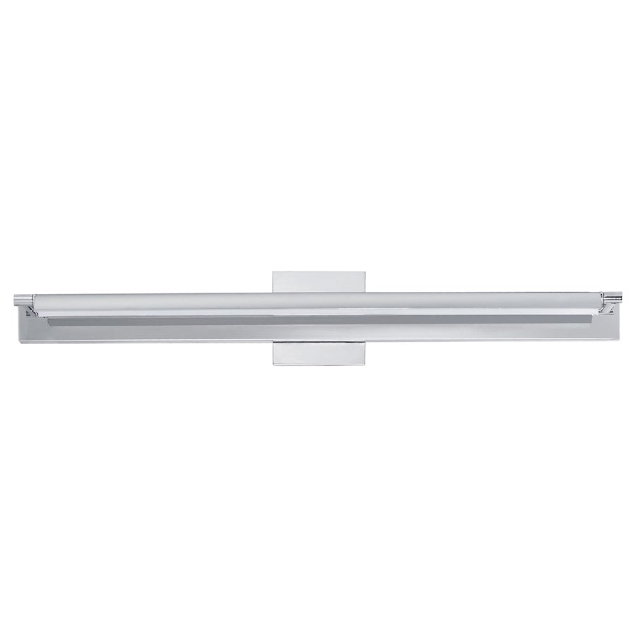 ET2 Lighting Bookkeeper 1 Light 30" LED Wall Lamp, Chrome