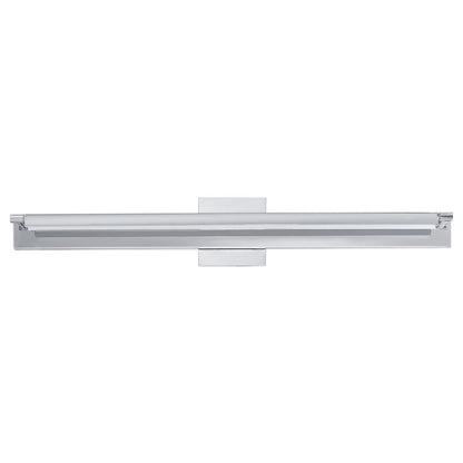 ET2 Lighting Bookkeeper 1 Light 30" LED Wall Lamp, Chrome