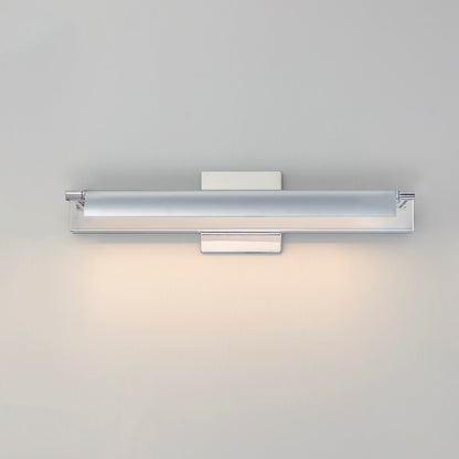 ET2 Lighting Bookkeeper 1 Light 30" LED Wall Lamp, Chrome