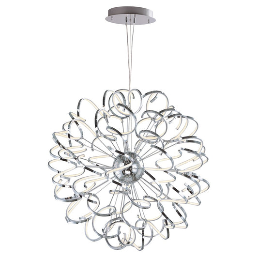 ET2 Lighting Chaos Entry Foyer Pendant in Polished Chrome