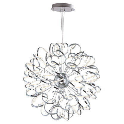 ET2 Lighting Chaos Entry Foyer Pendant in Polished Chrome