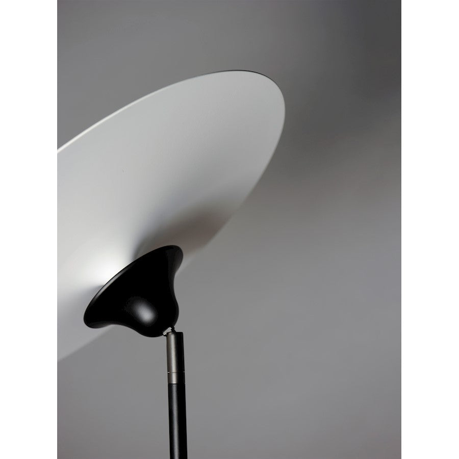 ET2 Lighting Radar LED 1-Light Floor Lamp, White/Black