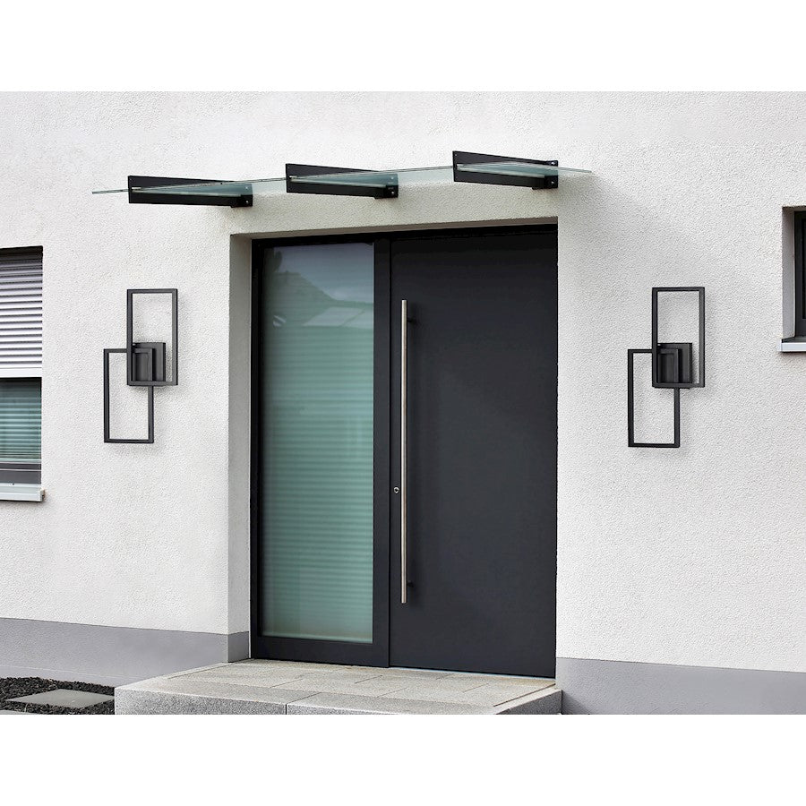 ET2 Lighting Traverse LED Outdoor Wall Sconce in Black