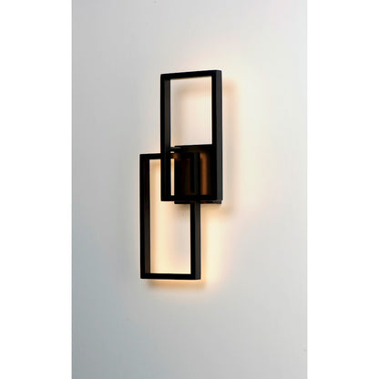 ET2 Lighting Traverse LED Outdoor Wall Sconce in Black